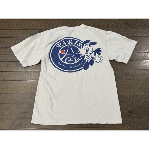 Paris Saint Germain Verdy T-Shirt - Stained - Short Sleeve Crew Neck - Youth S - Picture 8 of 8
